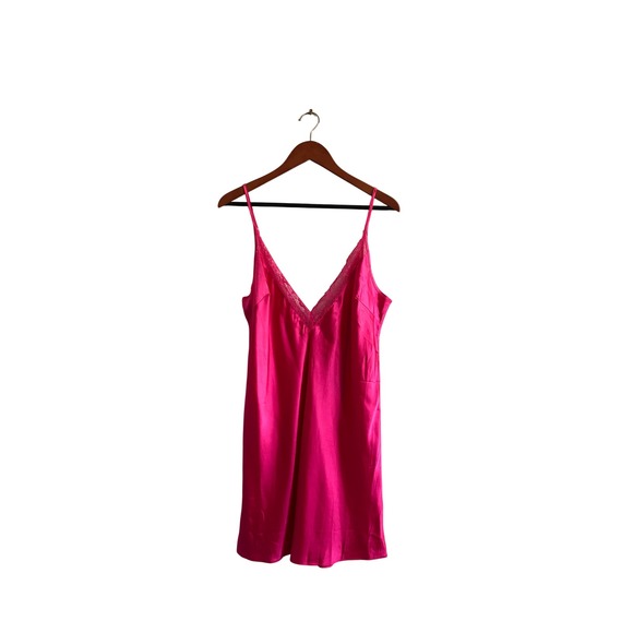 INC International Concepts Other - INC International Concepts Pink Lightening Satin Lace Trim Chemise M NEW